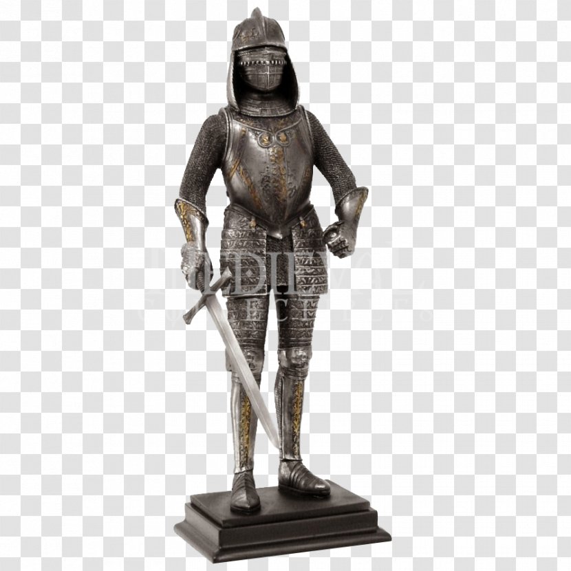Middle Ages Knight Sculpture Statue Figurine Transparent PNG