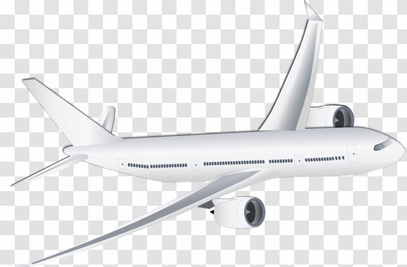 Airplane Boeing 767 Flight Euclidean Vector - Narrowbody Aircraft Transparent PNG