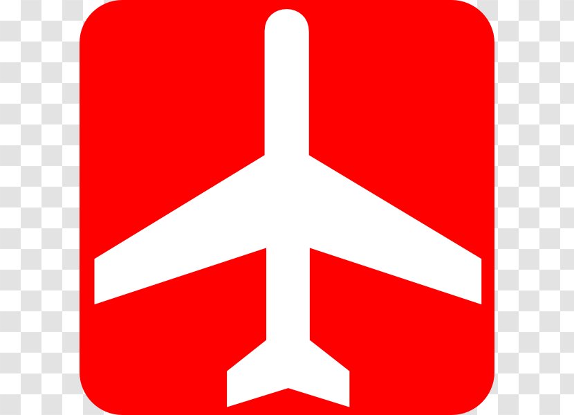 Airplane Red Clip Art - Area - Cliparts Transparent PNG