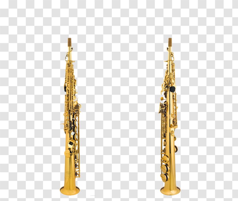 Saxophone Clarinet Oboe Brass Instrument Musical - Flower - Golden Treble Section Transparent PNG