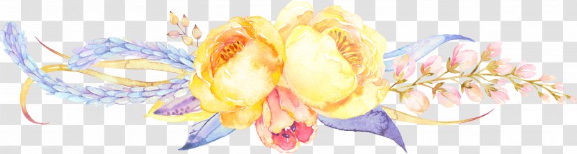 Yellow Plant - Petal - Watercolor Painting Transparent PNG