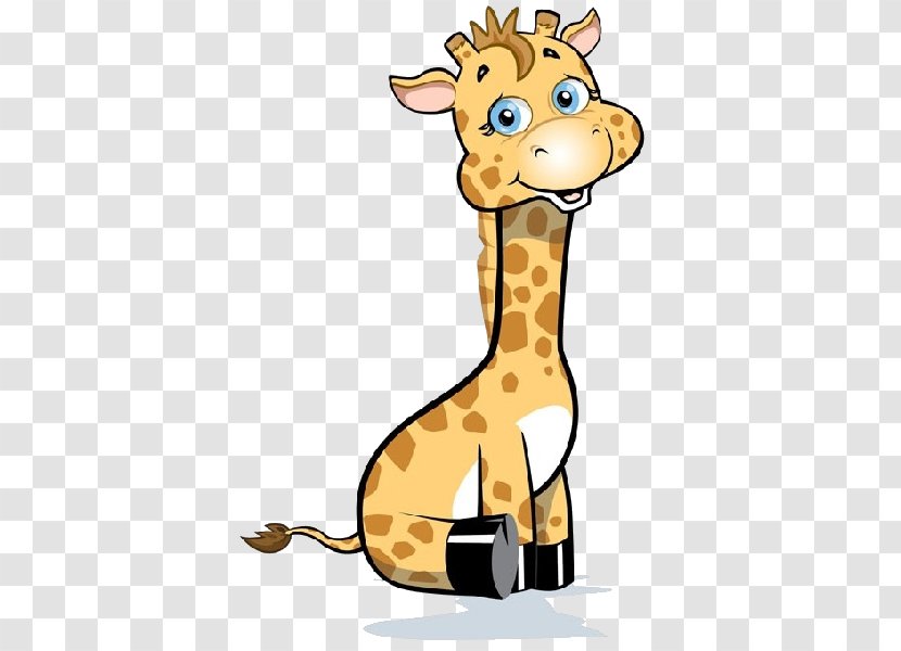 Giraffe Cartoon Clip Art - Animal Figure Transparent PNG