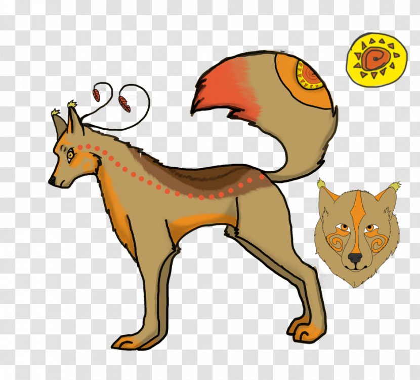 Red Fox Cat Dog Clip Art Canidae - Organism - Wolf Spirit Transparent PNG
