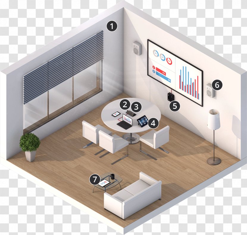 Conference Centre Room Interactive Whiteboard Mediensteuerung - Control Transparent PNG