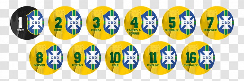 Brazil National Football Team Art Button At The 1982 FIFA World Cup 1970 - Yellow - Brasil Copa Transparent PNG