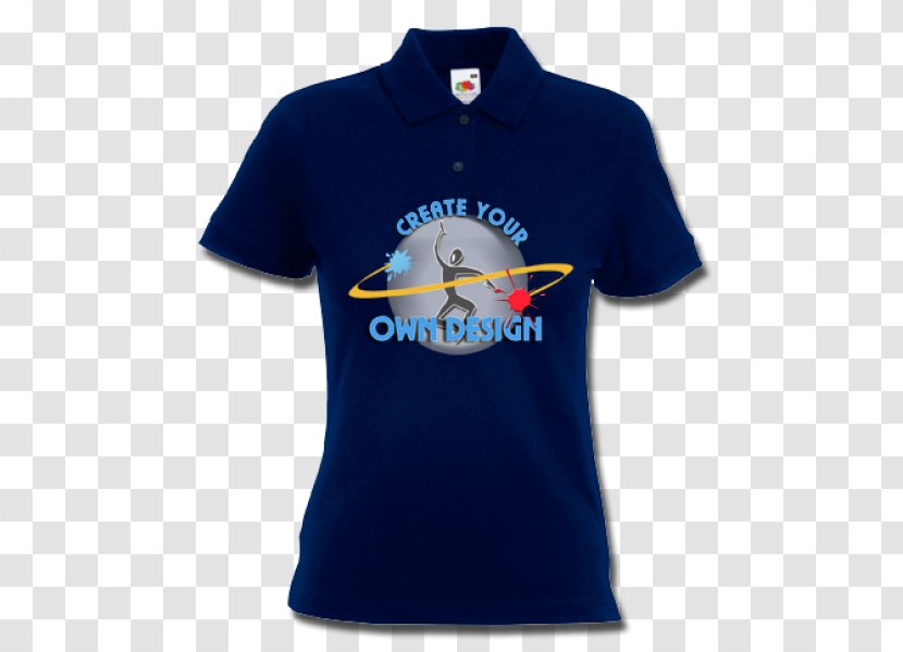 T-shirt Polo Shirt Sleeve Cobalt Blue - Active - Neck Transparent PNG