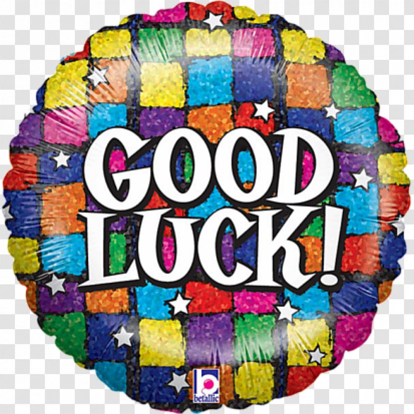 Gas Balloon Mylar Birthday Toy - Good Luck Transparent PNG