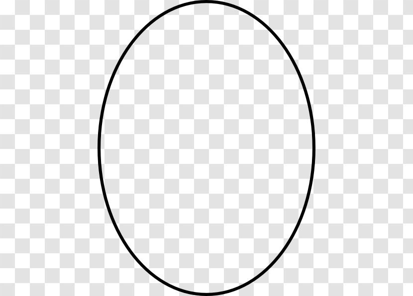 White Circle Area Angle Pattern - Black - Oval Outline Cliparts Transparent PNG