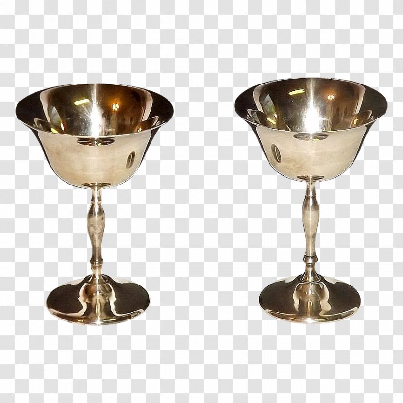 Wine Glass Champagne Silver Chalice Transparent PNG