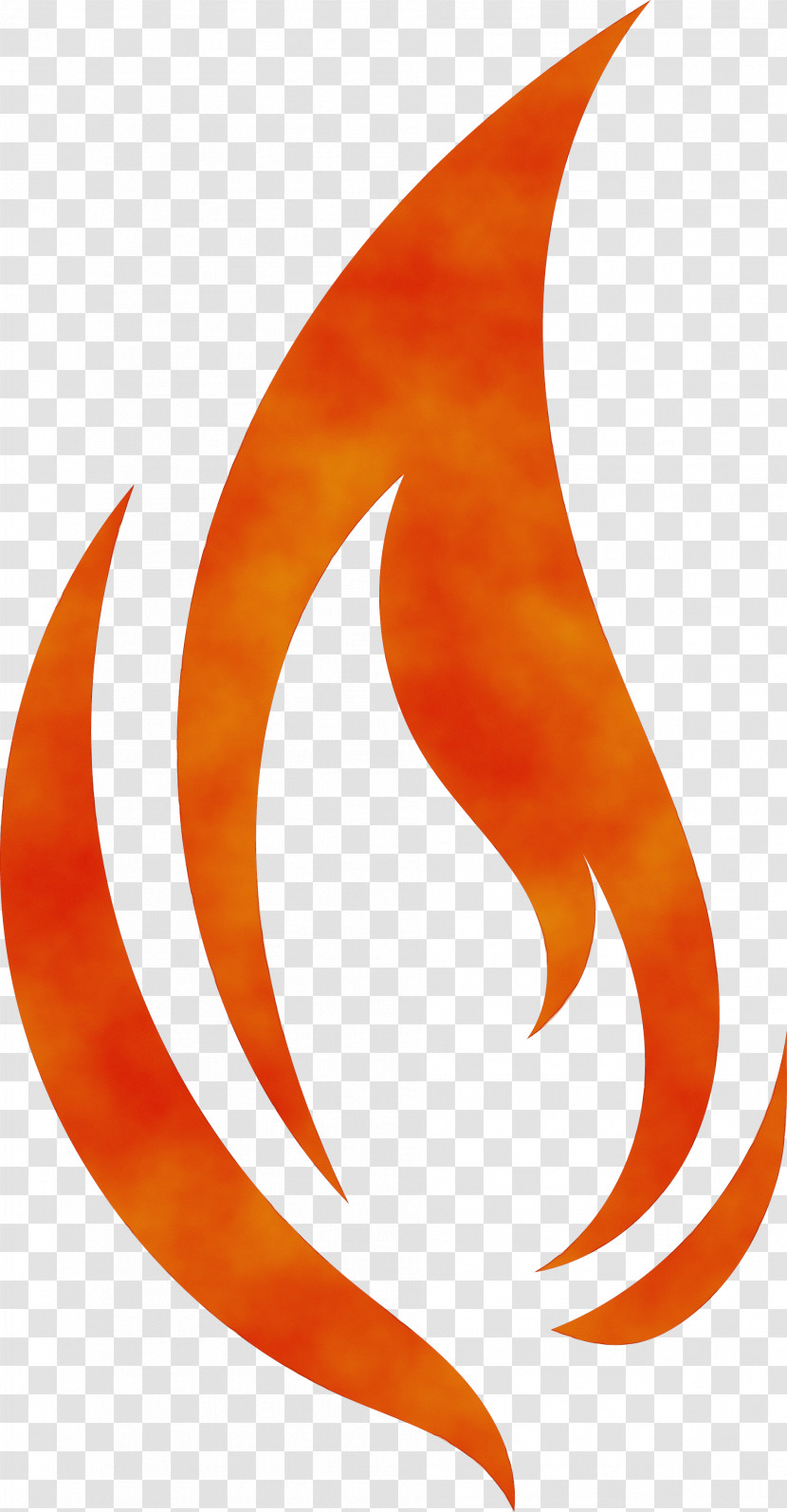 Crescent Flame Line Meter Transparent PNG