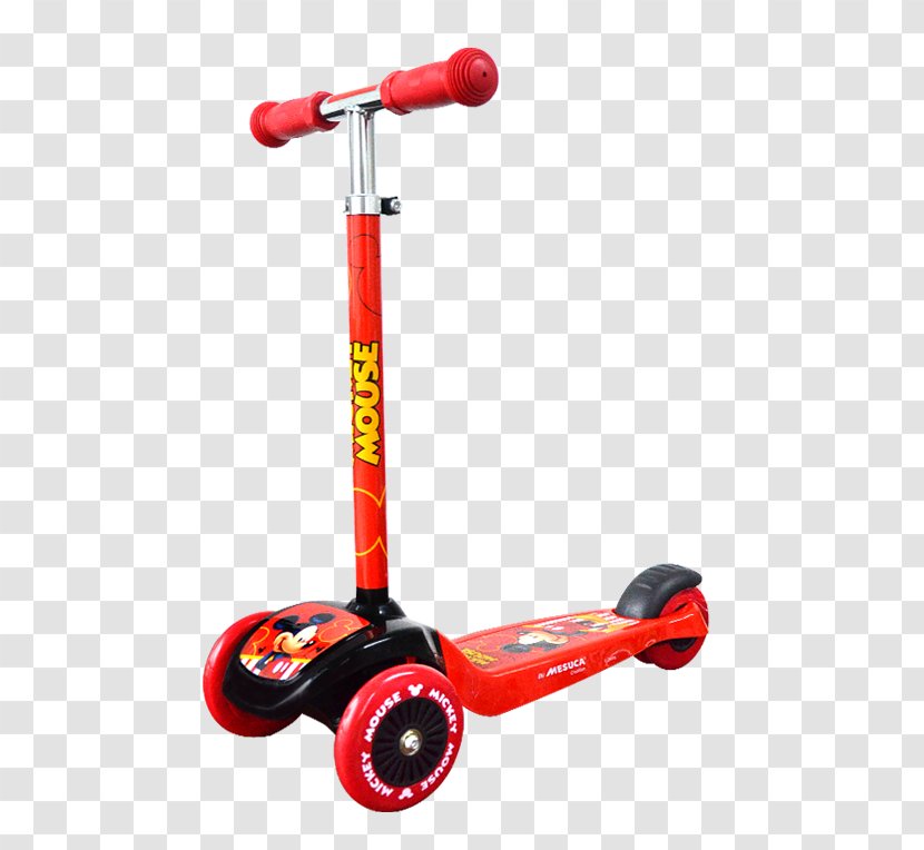 Mickey Mouse Kick Scooter - Children Transparent PNG