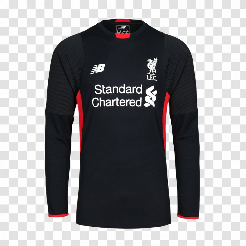 Liverpool F.C. T-shirt Premier League Jersey Kit - Long Sleeved T Shirt Transparent PNG