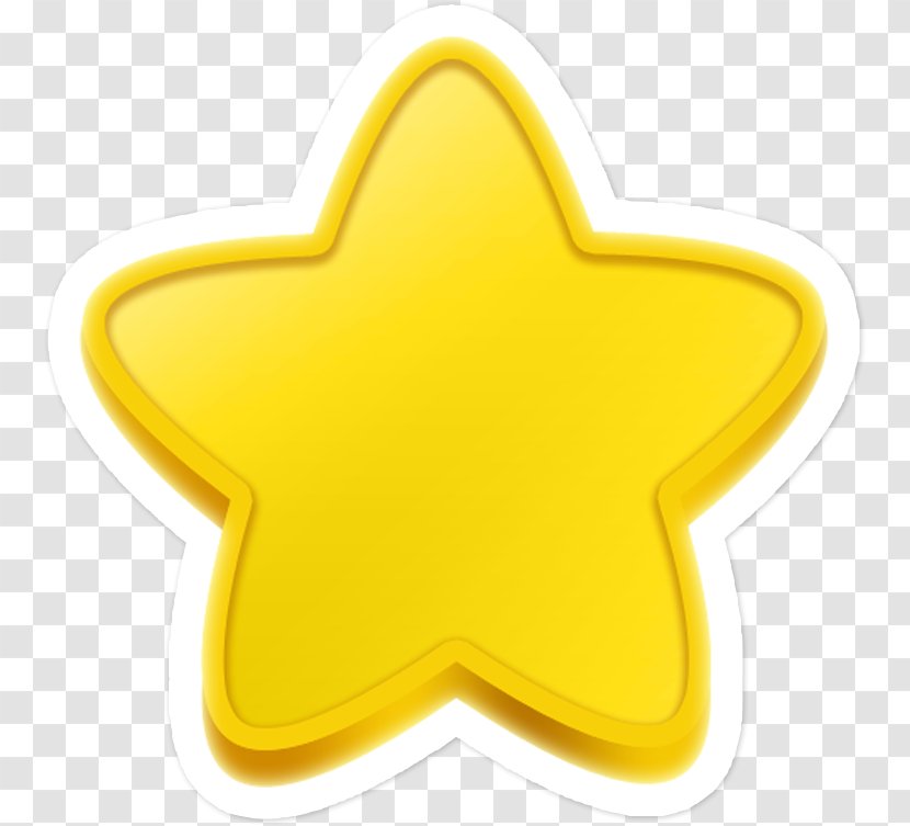 Yellow Symbol Star Sticker Transparent PNG