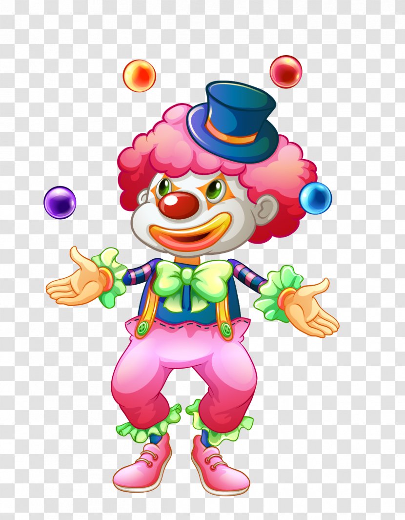 Clown Juggling Circus Illustration - Royaltyfree Transparent PNG