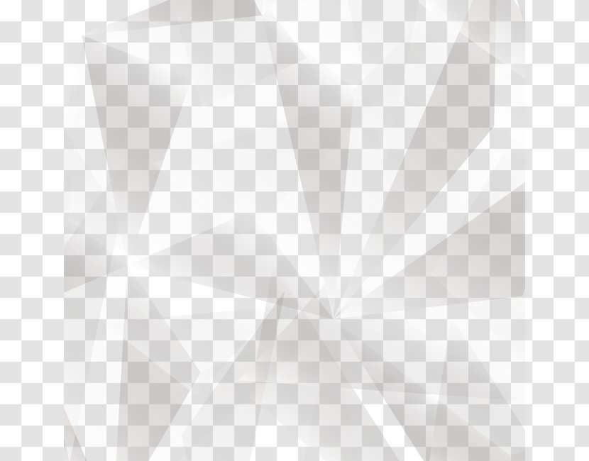 White Symmetry Pattern - Monochrome - Abstract Geometric Gradient Shading Block Transparent PNG