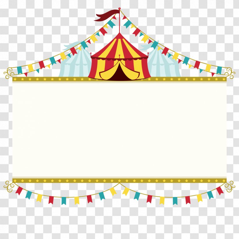 Wedding Invitation Circus Poster Banner - Party Supply - Vector Brand Transparent PNG