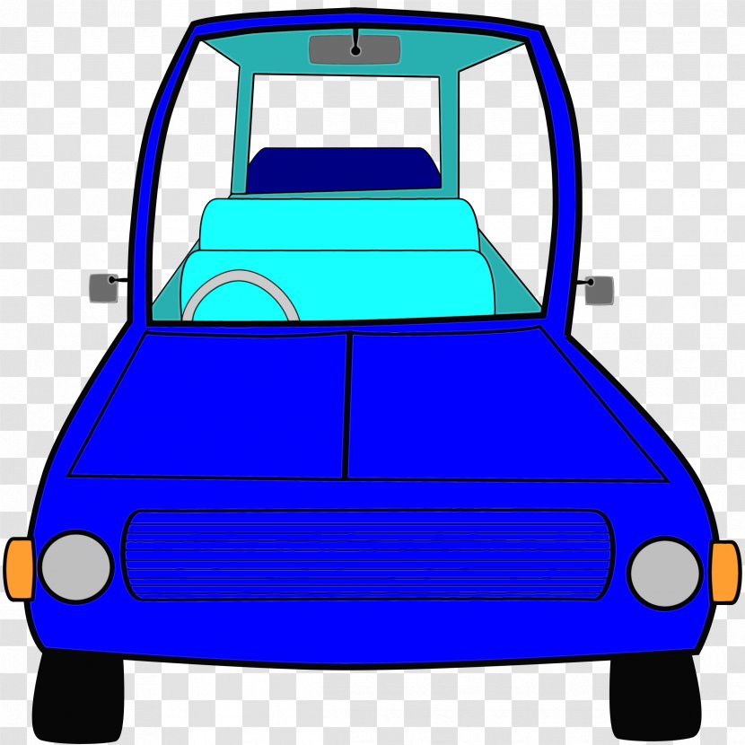Police Cartoon - Exercise - Electric Blue Vehicle Door Transparent PNG