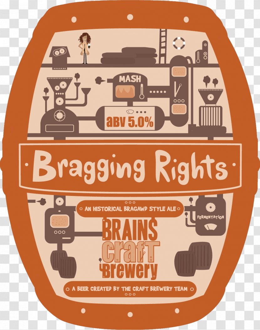 Craft Beer Brains Brewery Brewing Grains & Malts - Bragging Rights Transparent PNG