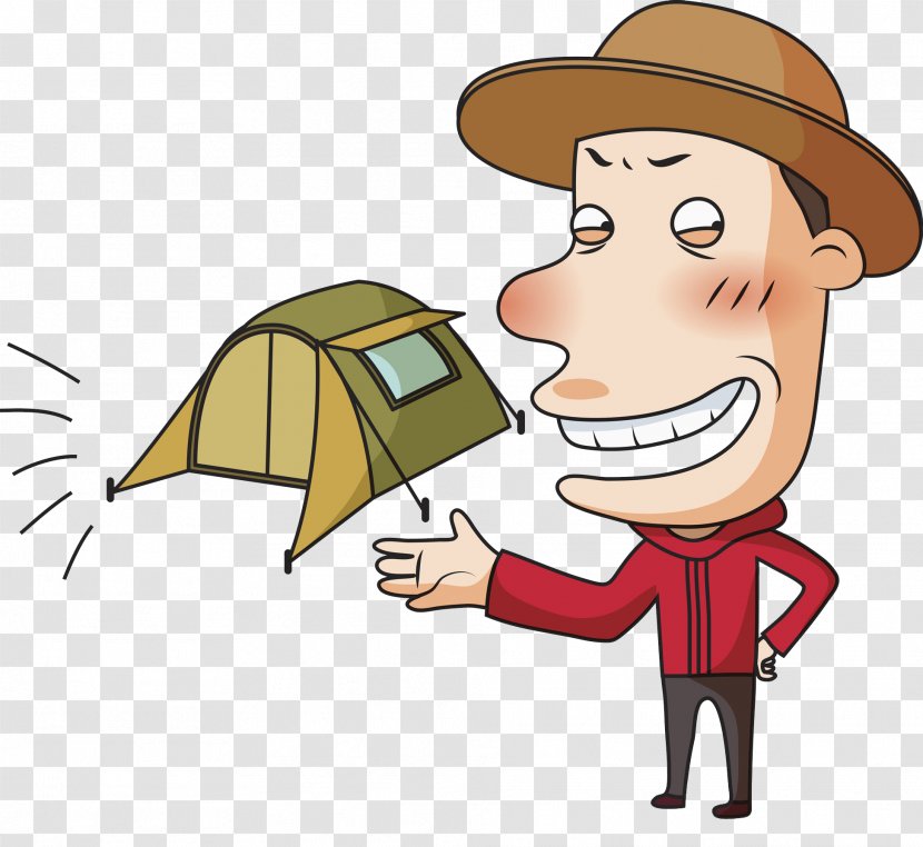 Tent Clip Art - Hat - Handsome Man Transparent PNG