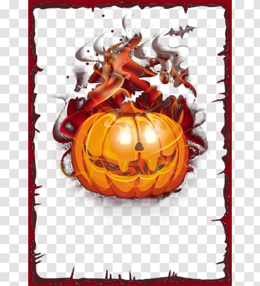 Calabaza Jack-o'-lantern Pumpkin Halloween - Christmas Ornament - Painted Pattern Transparent PNG