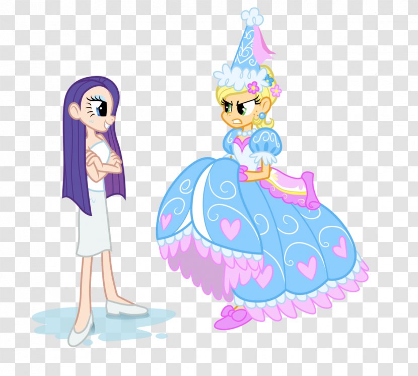 Rarity Applejack Pinkie Pie Rainbow Dash Pony - Fictional Character - Dress Transparent PNG