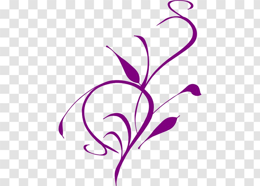 Drawing Vine Clip Art - Plant Stem - Lavander Flowers Transparent PNG