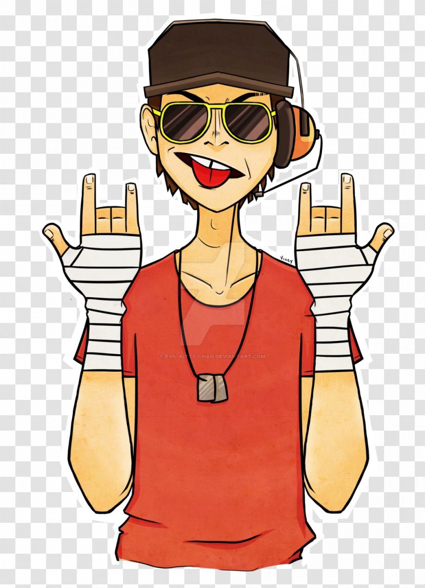 Team Fortress 2 Drawing Fan Art Cartoon - Human Behavior - Summer Shades Transparent PNG