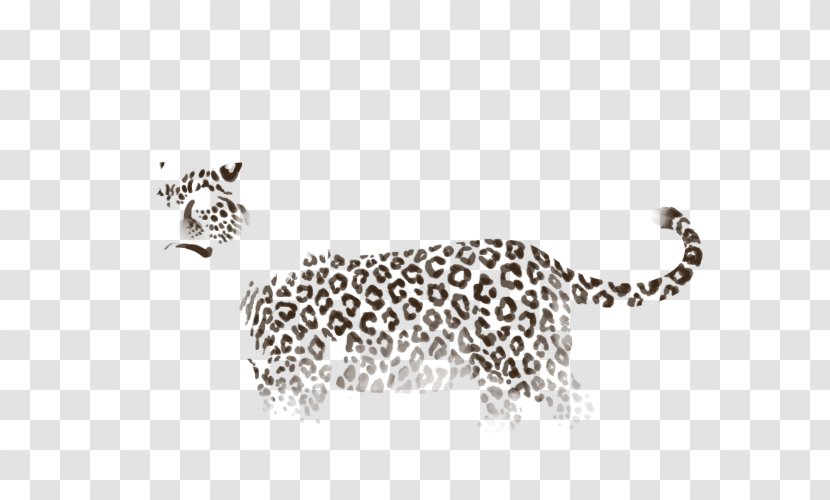 Leopard Jaguar Body Jewellery White Font - Cat Like Mammal Transparent PNG