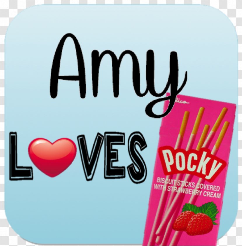 Pocky Logo Cream Ezaki Glico Co., Ltd. Brand - Love - Strawberry Transparent PNG