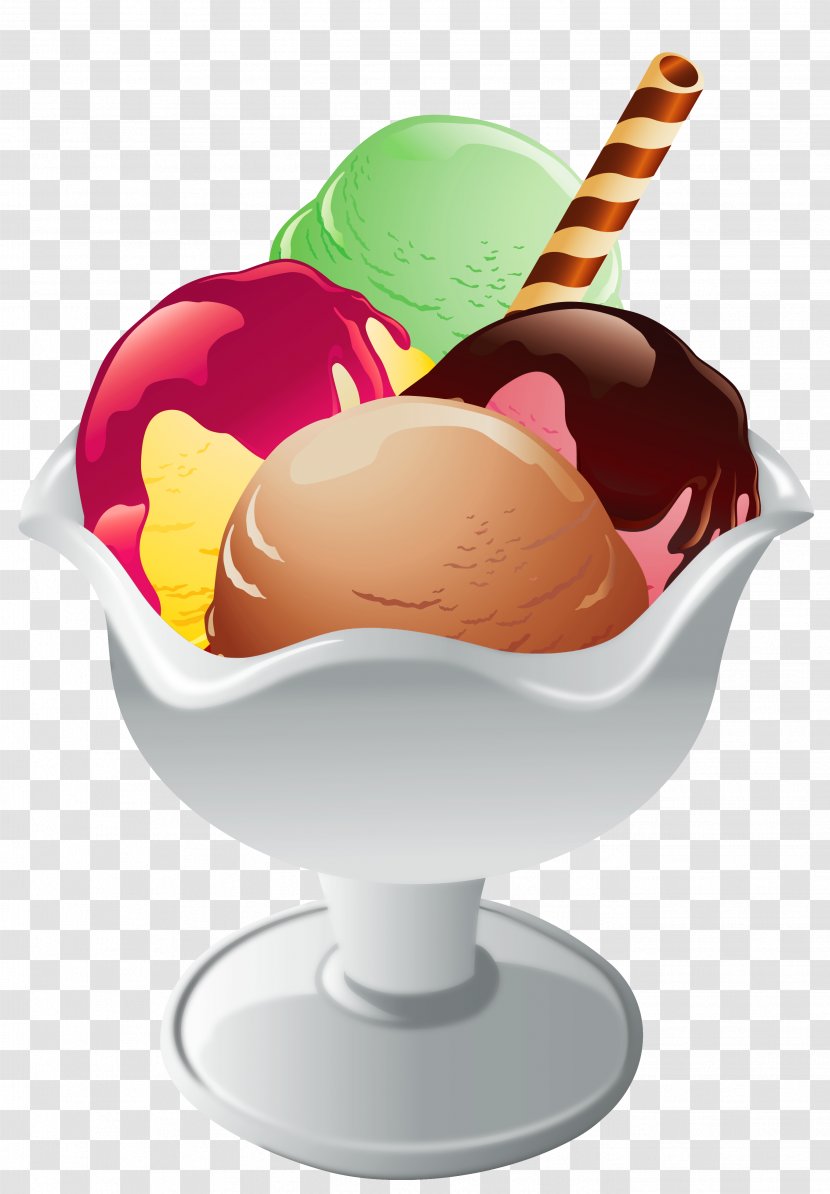 Ice Cream Cone Sundae - Transparent Picture Transparent PNG