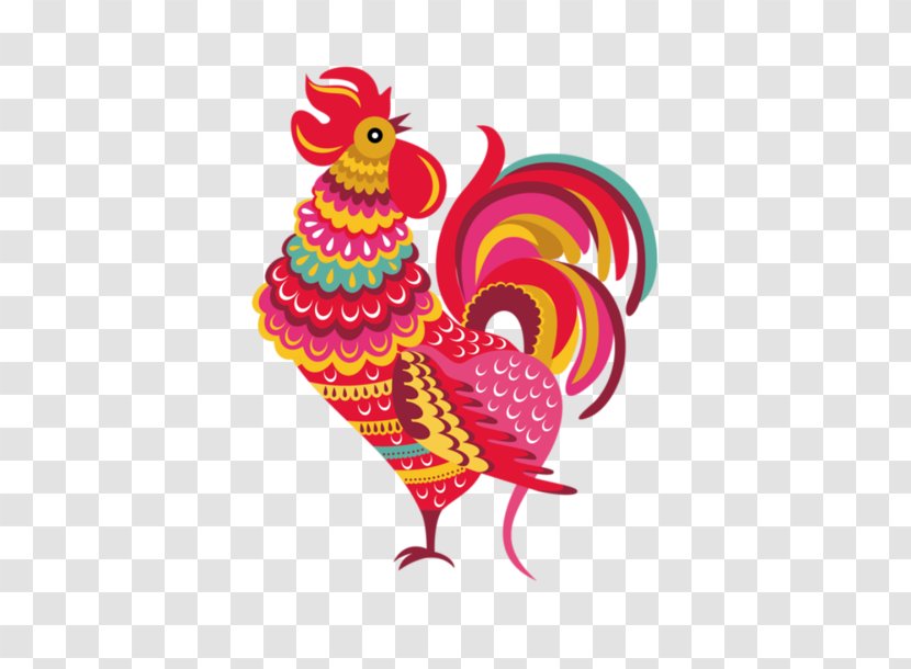 Rooster Symbol Idea Chinese Astrology Year - Cartoon Chicken Pictures Transparent PNG