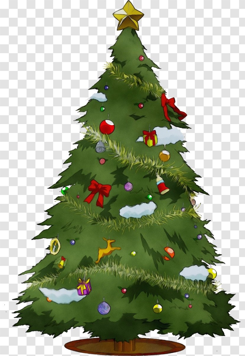 Christmas Tree - Wet Ink - Spruce Transparent PNG