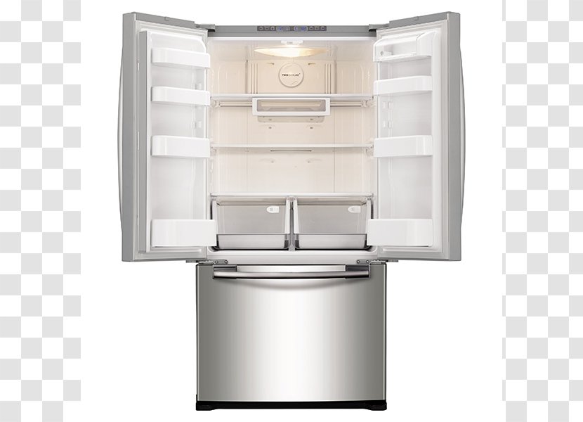 Samsung RF18HFENB Refrigerator Frigidaire Gallery FGHB2866P Frigorífico RR35H6165SS - Kitchen Appliance - Stainless Steel Door Transparent PNG