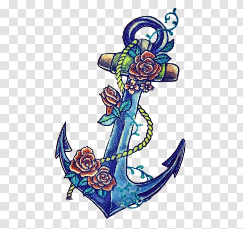 Old School (tattoo) Anchor Tattoo Removal Anclaje - Mythical Creature Transparent PNG
