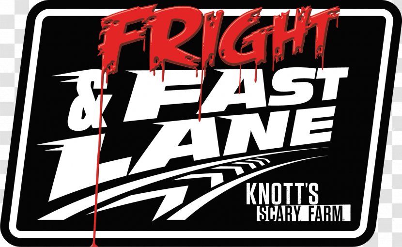 Knott's Berry Farm Logo Brand Fast Lane Font - Fright Transparent PNG
