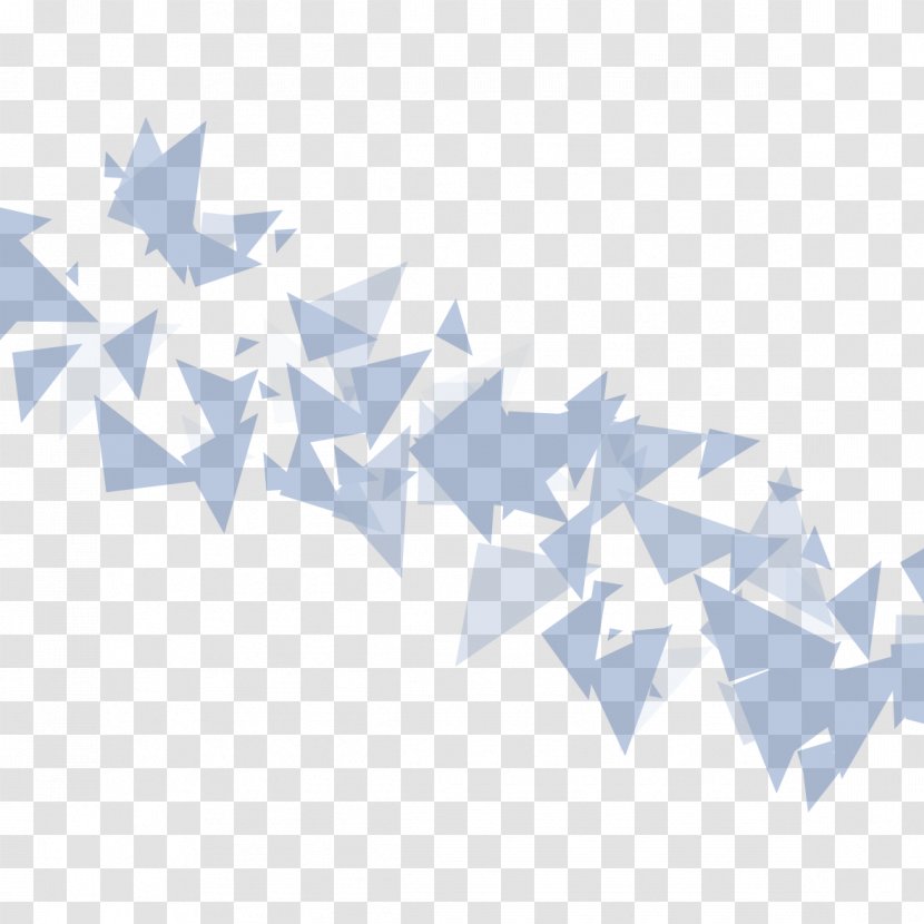 Triangle Mosaic Vecteur Pattern - White - Vector Transparent PNG
