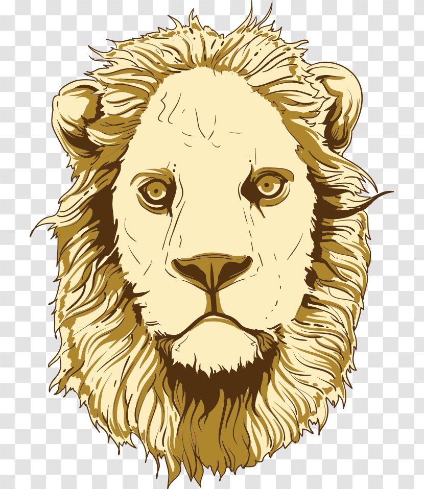 Lion Cartoon Tiger Illustration - Cutout Animation - Vector Transparent PNG