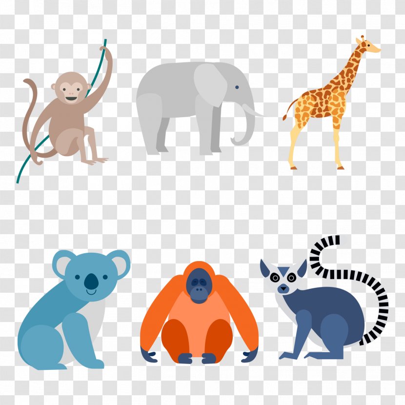 Cat Vector Graphics Image Design - Monkey - Pack Animal Transparent PNG