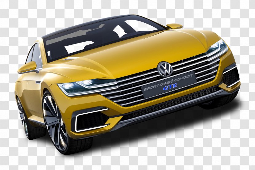 Geneva Motor Show Volkswagen CC Car Touareg - Vehicle - Yellow Sport Coupe GTE Transparent PNG