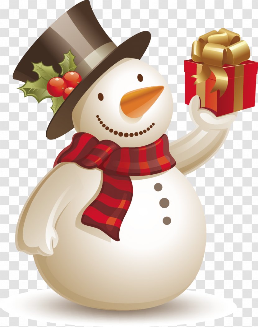 Snowman Christmas - Ornament - Vector Gifts Transparent PNG