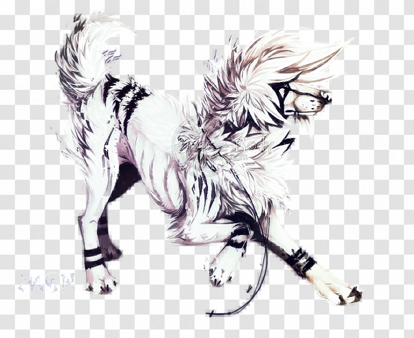 DeviantArt Drawing Watercolor Painting Sketch - Cartoon - Speed ​​wolf Transparent PNG