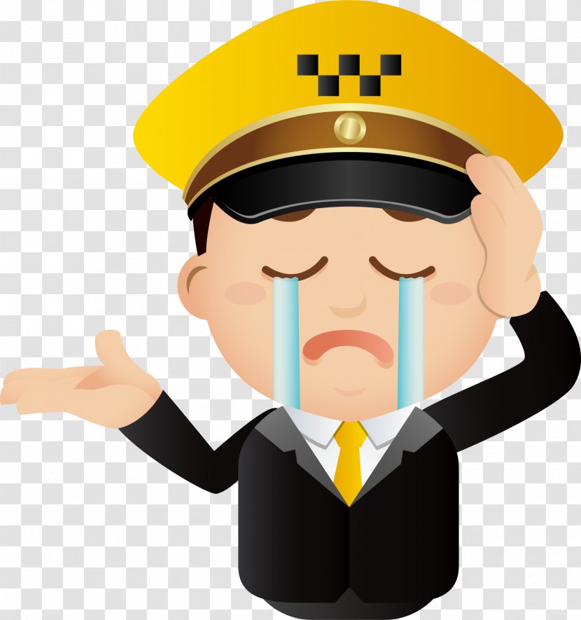 Police Officer Car - Human Behavior - Sad Cry Expression Pack Transparent PNG