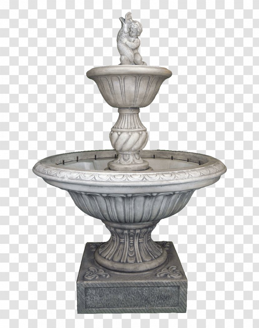 Fountain Acciaroli Garden Furniture House - Water Feature - Cement Transparent PNG