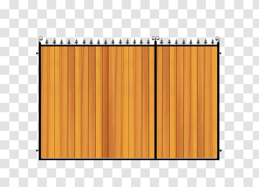 Picket Fence Wood Stain Varnish - Rectangle - Wrought Iron Gate Transparent PNG