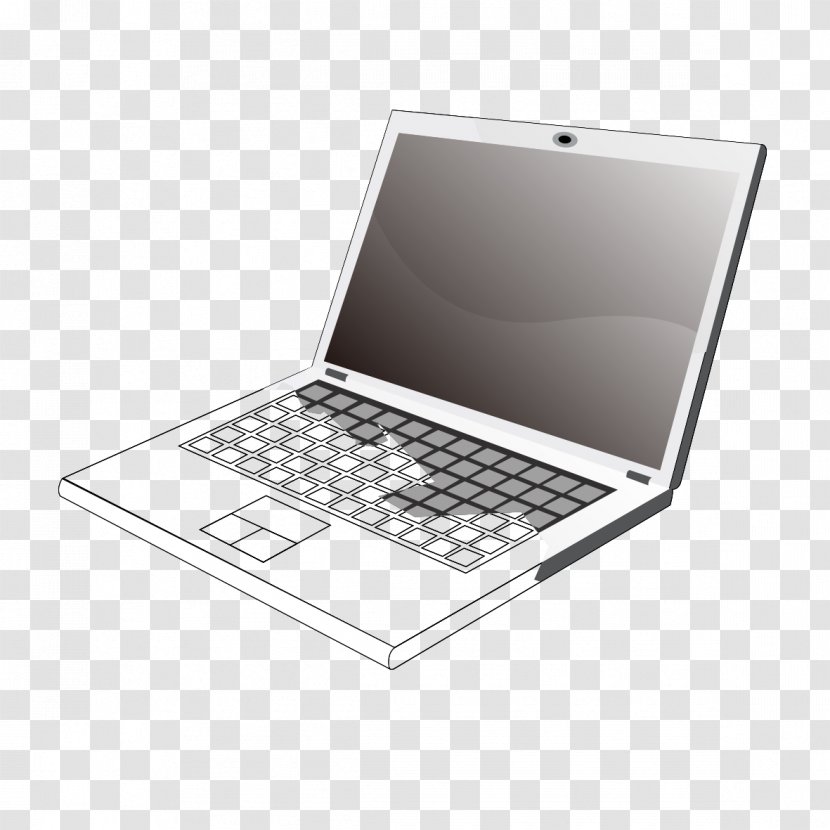 Laptop Computer Monitor Clip Art - Netbook - Model Transparent PNG