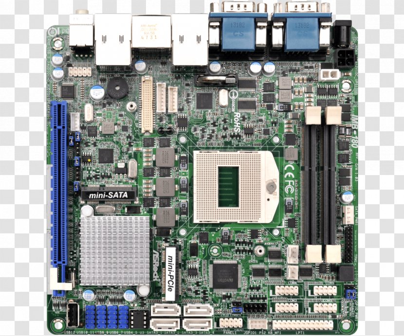 Intel Motherboard Socket G2 Haswell Mini-ITX - Miniitx Transparent PNG