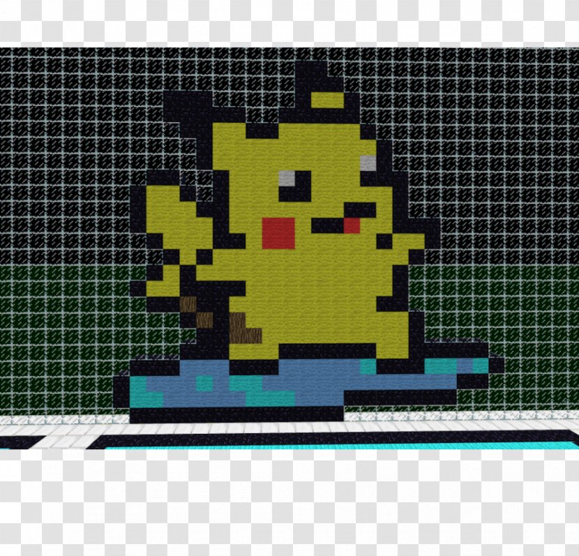 Minecraft Pikachu Bügelperlen Mudkip Video Game - Pixel Art Transparent PNG