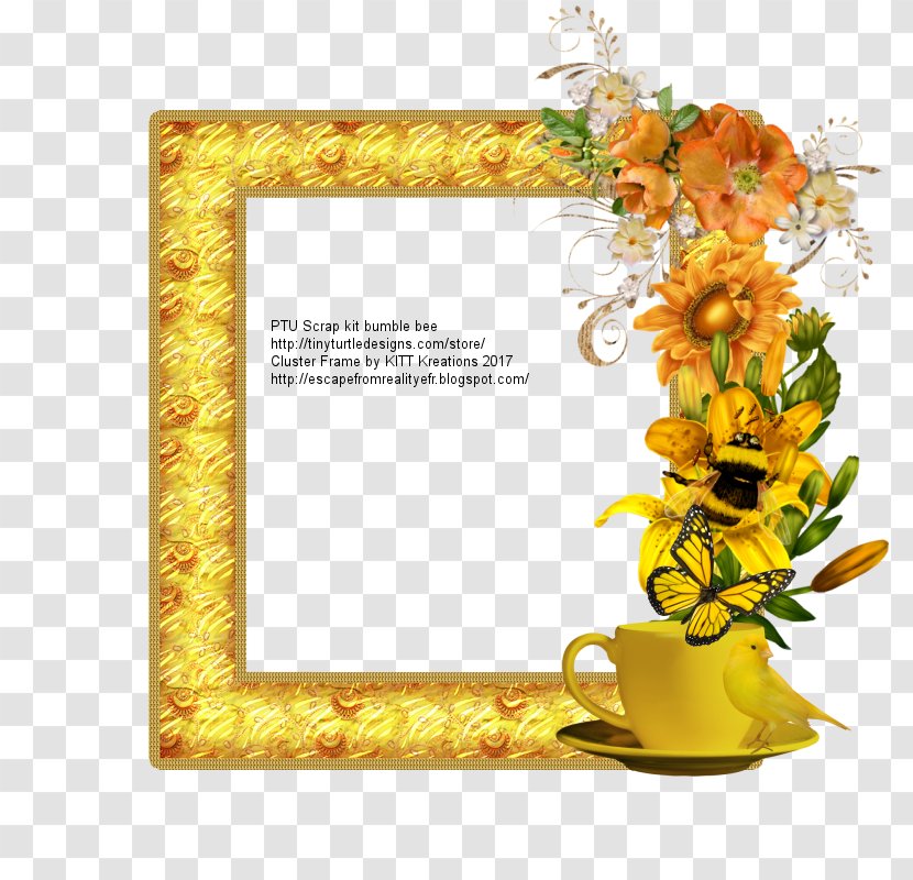 Floral Design Cut Flowers Flower Bouquet Common Sunflower - Picture Frames Transparent PNG