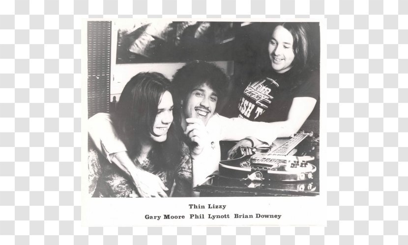 Thin Lizzy Rock Musician Cowboy Song - Black And White Transparent PNG