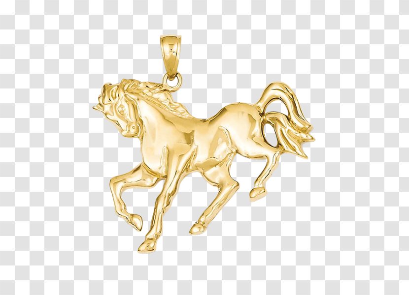 Charms & Pendants Horse Colored Gold Body Jewellery - Pendant Transparent PNG